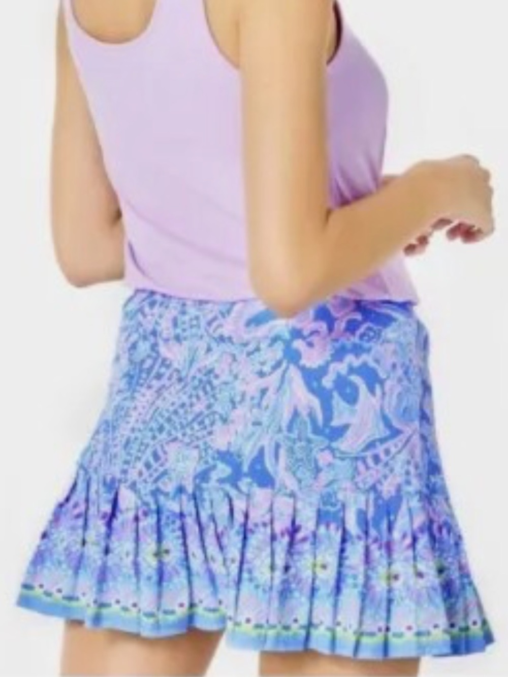 Lilly Pulitzer Taye Sea What I Pleated Women's 13" Golf Skort - L - Picture 3 of 7